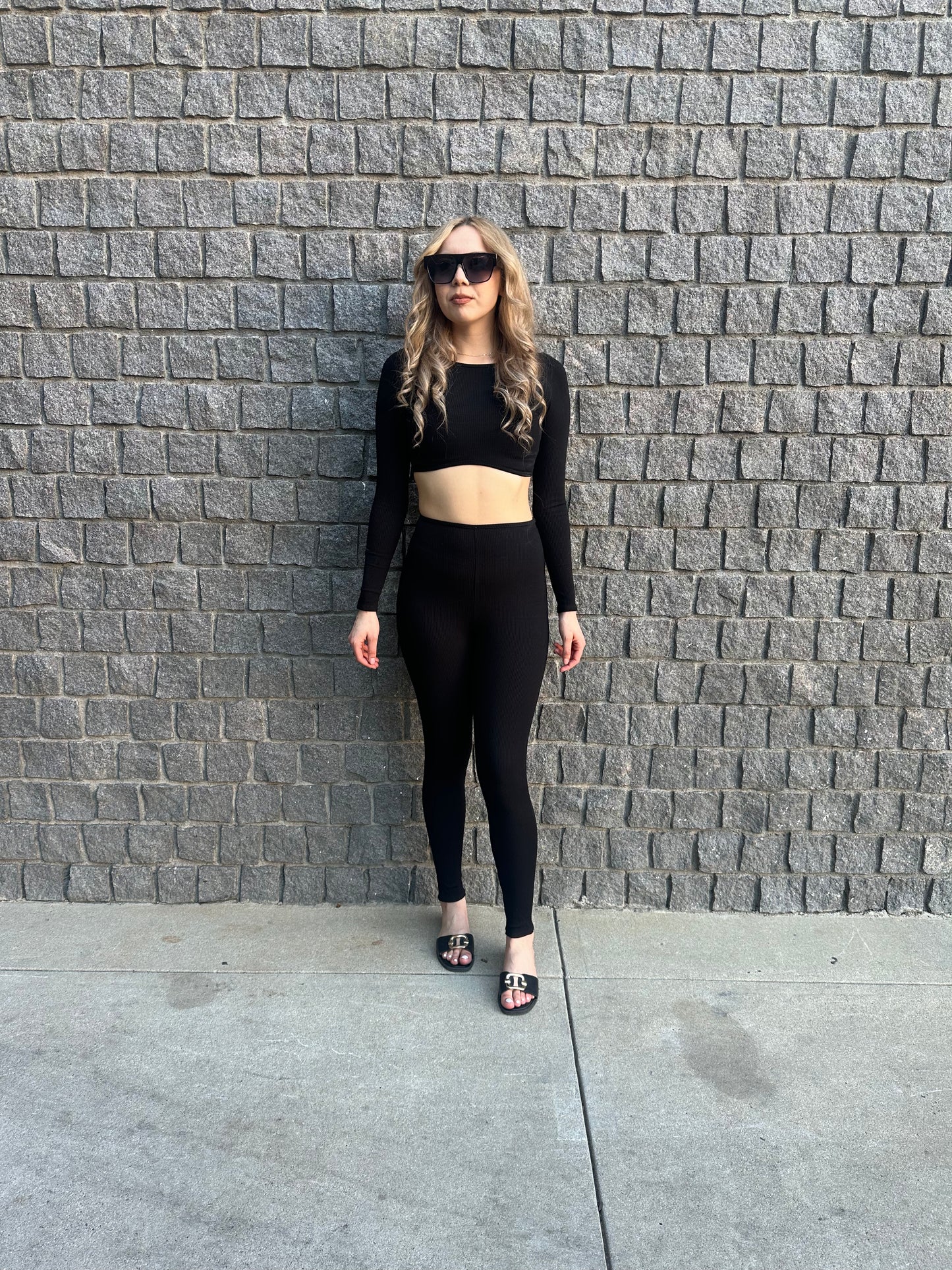 His prettiest problem black two piece set