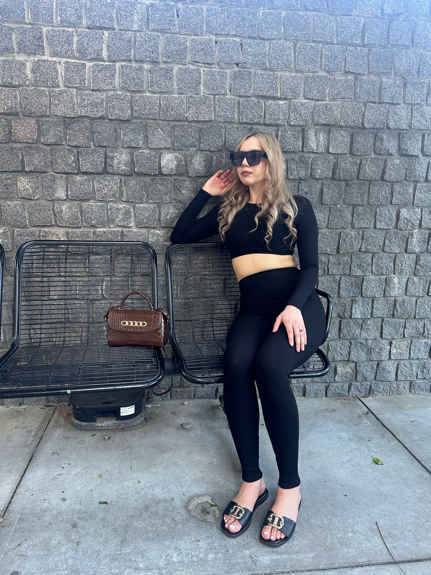 His prettiest problem black two piece set