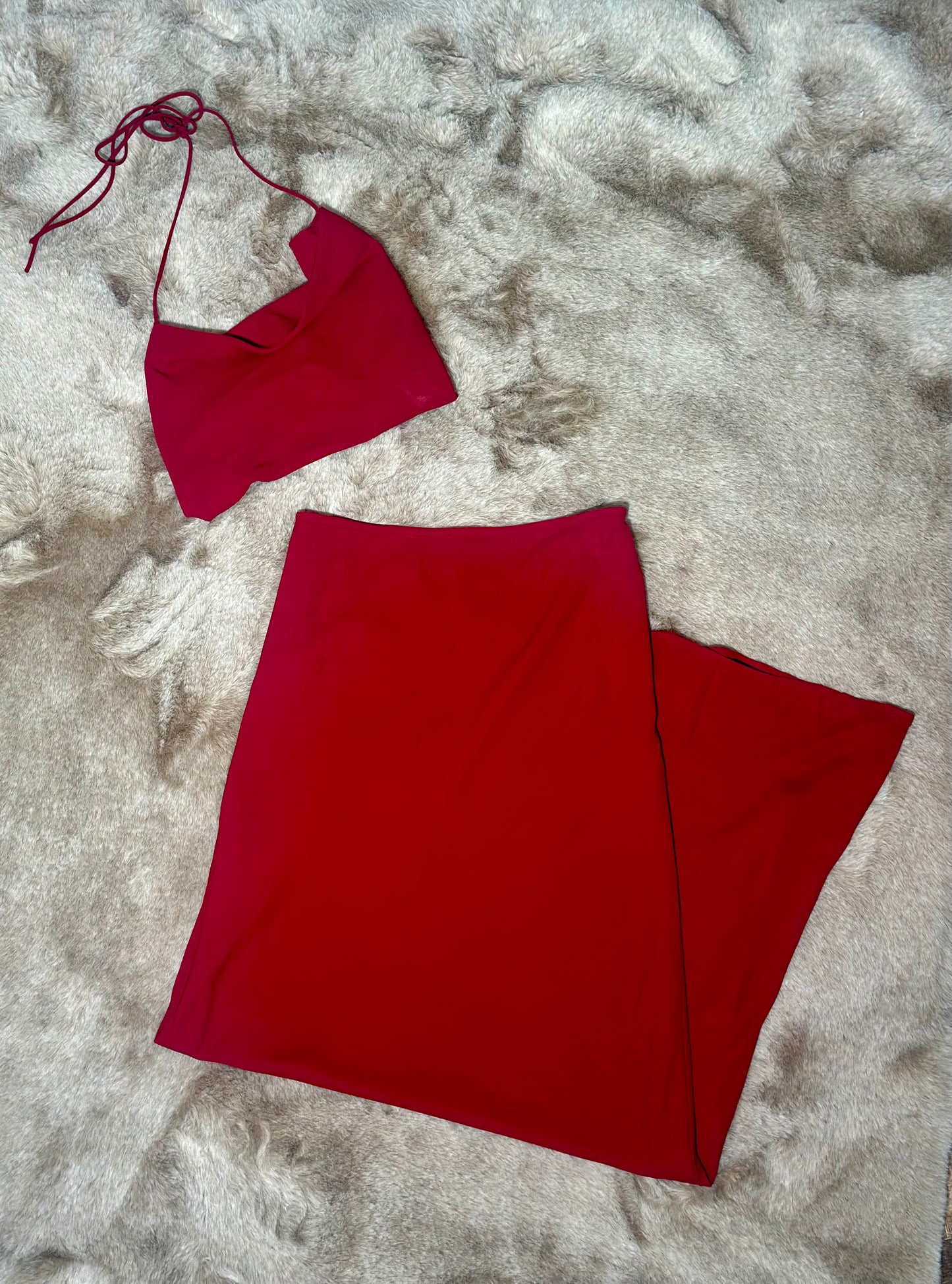 Burning Desire red Two Piece