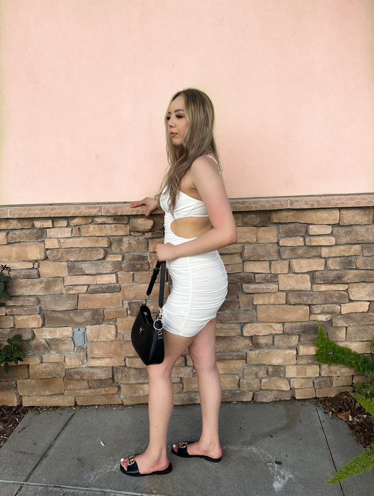 Wifey Material White Mini dress